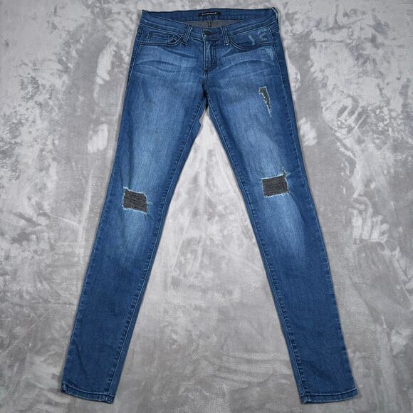 Flying Monkey Women’s Distressed Skinny Jeans Sz 27 - Picture 1 of 9